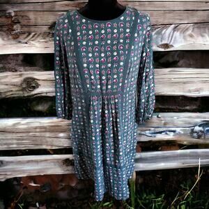 Boden Womens Dress Sz 8 Luna Heritage Prairie Dress Sea Flower Cottagecore‎